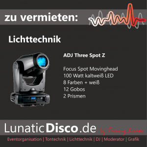 american dj focus spot three z adj 100w led